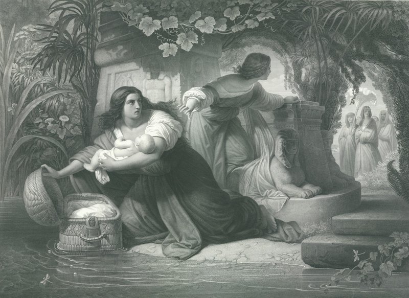 Die Aussetzung Moses (2. Version)