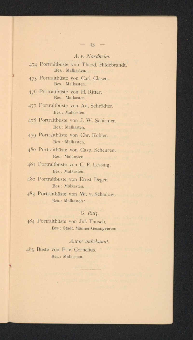 Porträtbüste Christian Köhler