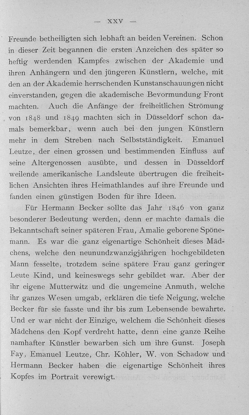 Portrait Amalie Becker (geb. Spönemann)